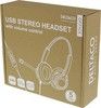 DELTACO Office USB stereo headset, Teams and Webex compatible, volume