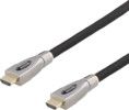 DELTACO PRIME aktiv HDMI kabel, 5m, Broderad, HDMI High Speed with Eth