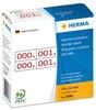 Herma etikett siffer 0-999 dubbel 10x22 rd (2x1000)