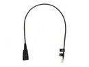 Jabra QD Cord to RJ10, straight, 0,5 meters, standard-allocation