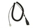 Jabra QD Cord to RJ45, coiled, 0,5-2m, only in connection w BIZ2400 balanced on Siemens Openstag