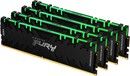 Kingston 64GB3200MHz DDR4 CL16DIMM (Kit of4)1Gx8 FURYRenegadeRGB