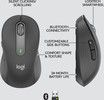 Logitech Signature M650 L Wireless Mouse for Business, Graph