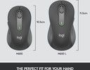 Logitech Signature M650 L Wireless Mouse for Business, Graph