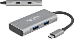 De-lock Delock External USB 3.2 Gen 2 USB Type-C Hub  2 x USBA and 2 x USBC