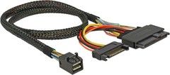 De-lock Delock SFF-8643 male > U.2 SFF-8639 female + SATA power, 50cm