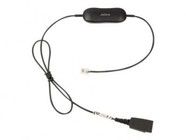 Jabra Smart Cord, QD to RJ9, straight, w 8-position switch configurator, for Avaya one-X 