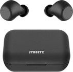 STREETZ Trdlsa in-ear hrlurar med laddningetui, BT 5, TWS, svart