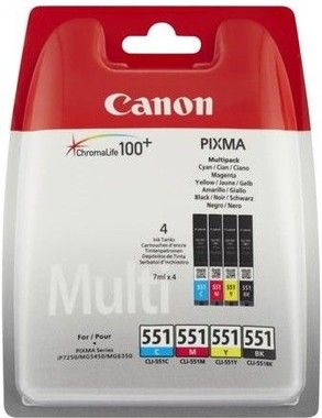 Canon CLI-551 value pack &amp; 10x15 PP 201 (50)