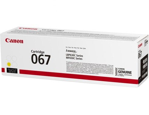 Canon Toner Cartridge 067 Yellow 1.25k