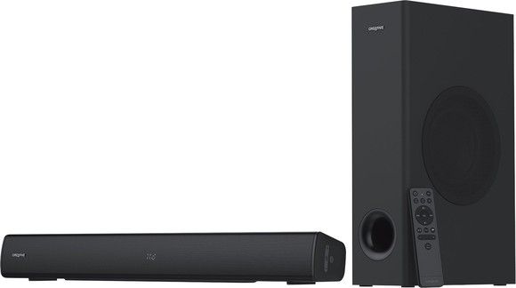 Creative Stage V2, 2.1 Soundbar and Subwoofer, Black