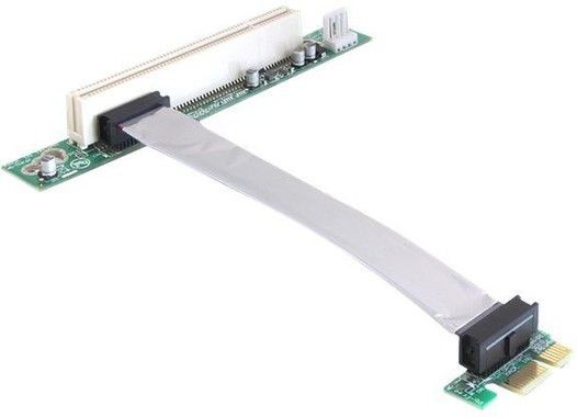 De-lock Delock Riser Card PCI Express x1 > 1 x PCI with flexible cable 13 cm l