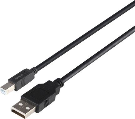 DELTACO USB2.0 cable Typ A - Typ B 2m, black