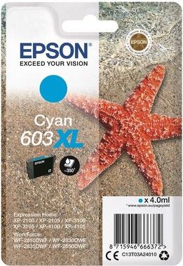 Epson T03U Cyan 603XL Ink Cartridge