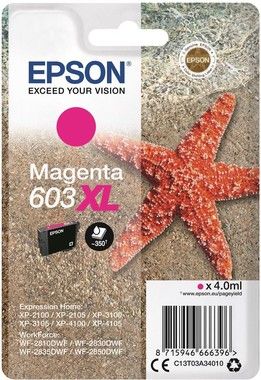 Epson T03U Magenta 603XL Ink Cartridge