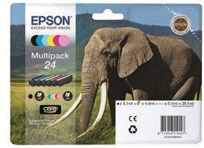 Epson T2428  Multipack 6-colours w/alarm