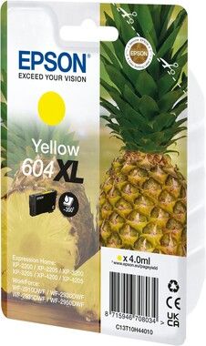 Epson T604XL Yellow Ink Cartridge w/alarm