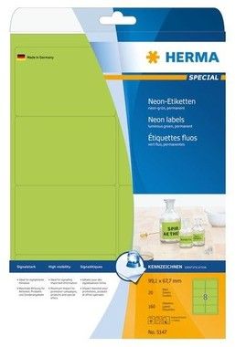 Herma etikett Special 99,1x67,7 neon grn (160)