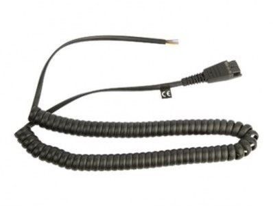 Jabra QD cord, coiled, open ends