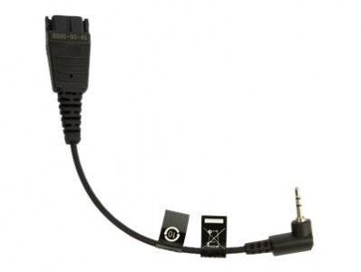 Jabra QD Cord to 2,5mm pin plug, e.g. for Panasonic GB500, PLX CA40