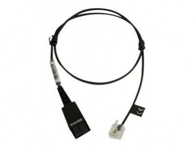 Jabra QD to RJ45, straight, unbalanced version GN1900/GN2000/GN2100 Std Headset on Siemens Op