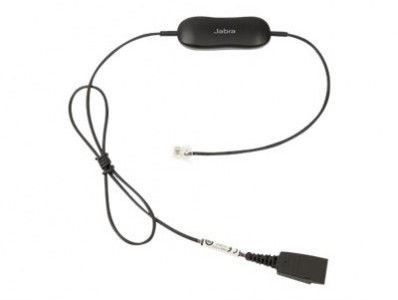 Jabra Smart Cord, QD to RJ9, straight, w 8-position switch configurator, for Avaya one-X 