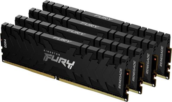 Kingston 32GB2666MHz DDR4 CL13DIMM (Kit of4)FURYRenegadeBlack