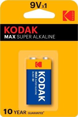 Kodak MAX alkaline 9V battery (1 pack)