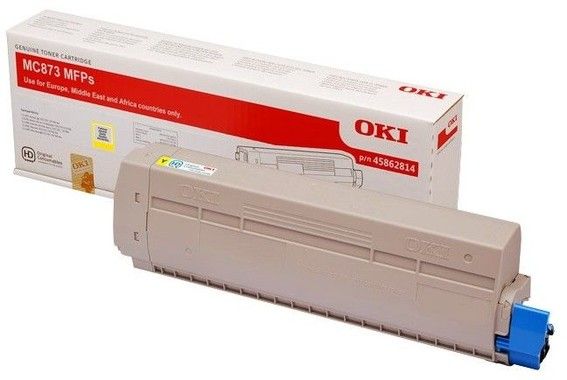 OKI MC873 yellow toner 10K