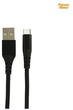 PanzerGlass USB-C to USB-A Cable, Black (2m) BULK