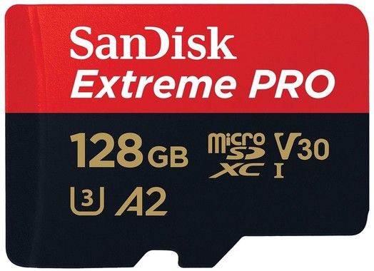 Sandisk Extreme PRO  MicroSD 128GB SD-Adapter, 2 Y RescuePro Deluxe, 200MB/90MB/s